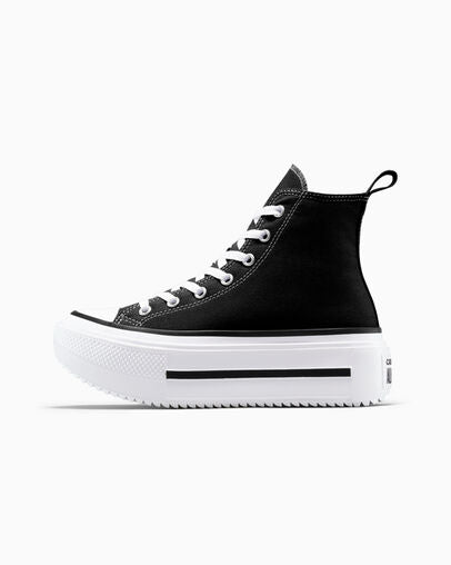 Chuck Taylor All Star Lift Double Stack   Black/White/Egret