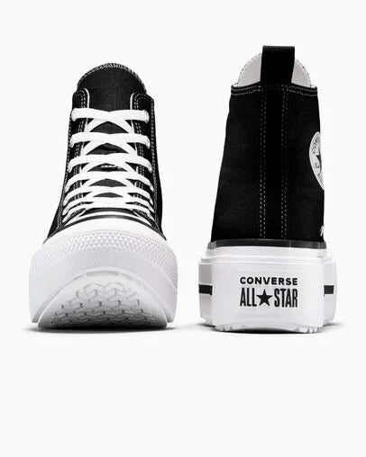 Chuck Taylor All Star Lift Double Stack   Black/White/Egret
