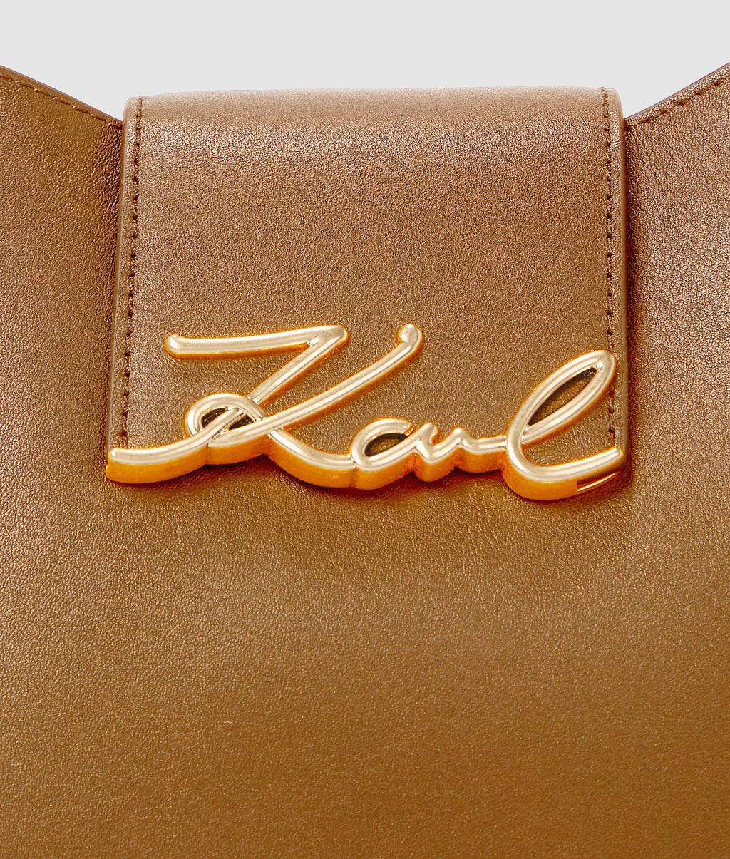 KARL LAGERFELD K/SIGNATURE HOBO BAG - caramel