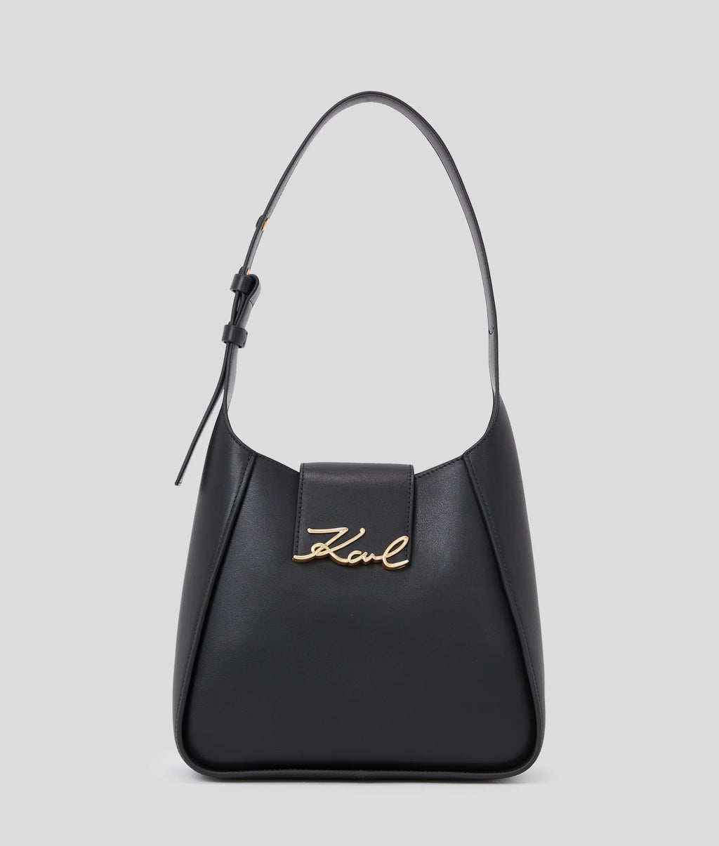 KARL LAGERFELD RUE ST-GUILLAUME METAL SHOULDER BAG - Negro