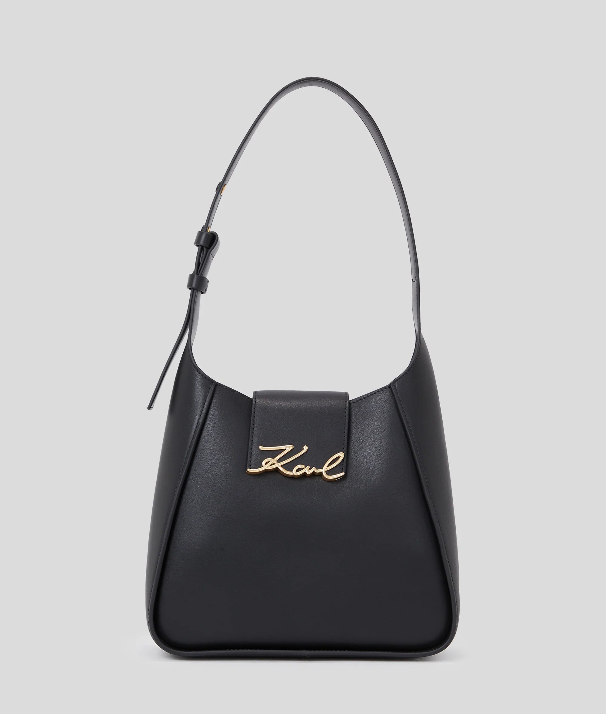 KARL LAGERFELD RUE ST-GUILLAUME METAL SHOULDER BAG - Negro