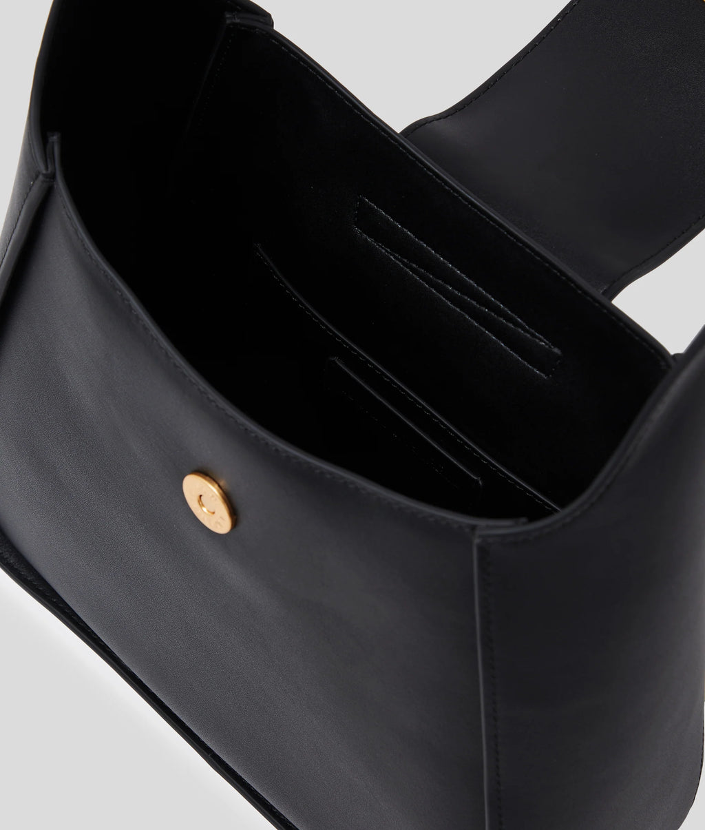 KARL LAGERFELD RUE ST-GUILLAUME METAL SHOULDER BAG - Negro