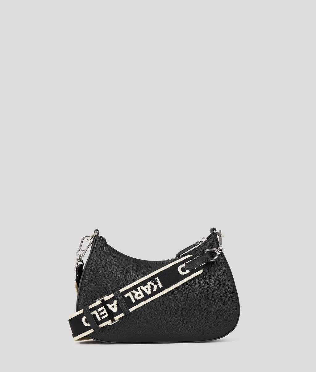 KARL LAGERFELD RUE ST-GUILLAUME METAL SHOULDER BAG - Negro
