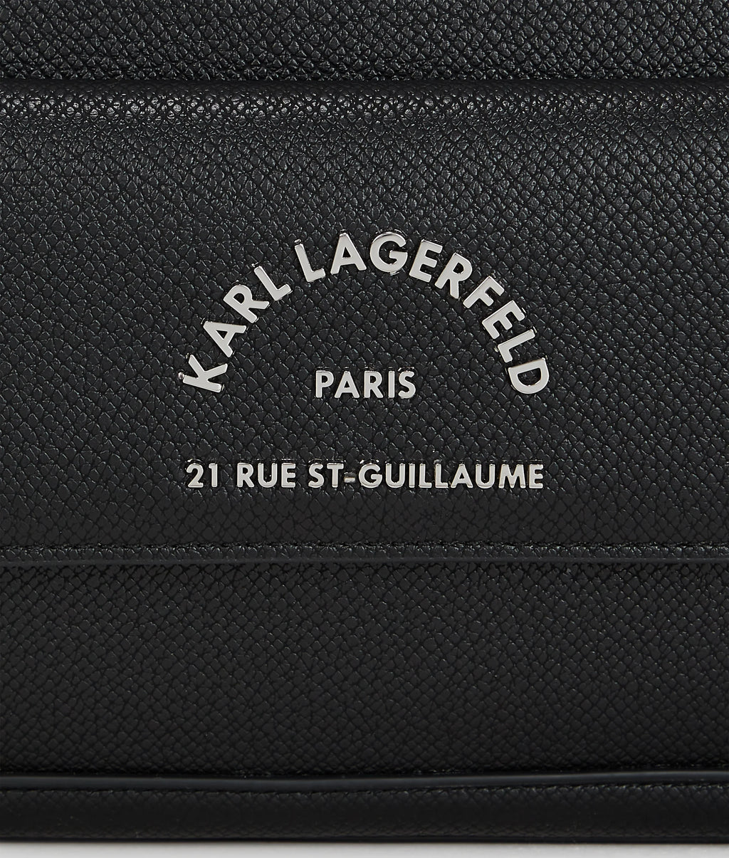 KARL LAGERFELD RUE ST-GUILLAUME METAL SHOULDER BAG - Negro