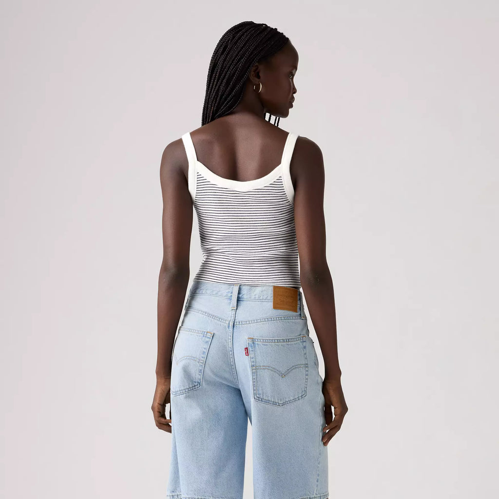 Levi's Camiseta de Tirantes Essential Sporty - Annalise Stripe Peacoat
