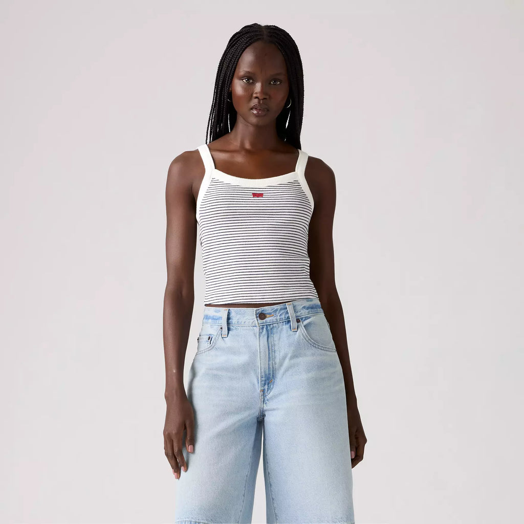 Levi's Camiseta de Tirantes Essential Sporty - Annalise Stripe Peacoat