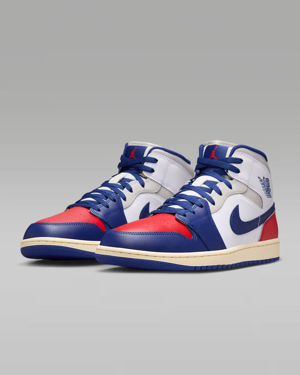 Air Jordan 1 Mid Rojo Blanco Azul