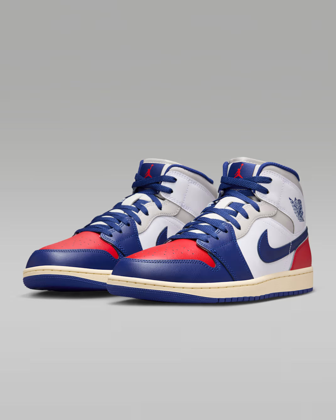 Air Jordan 1 Mid Rojo Blanco Azul
