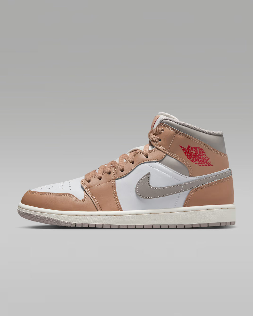 Air Jordan 1 Mid Blanco Beige Gris