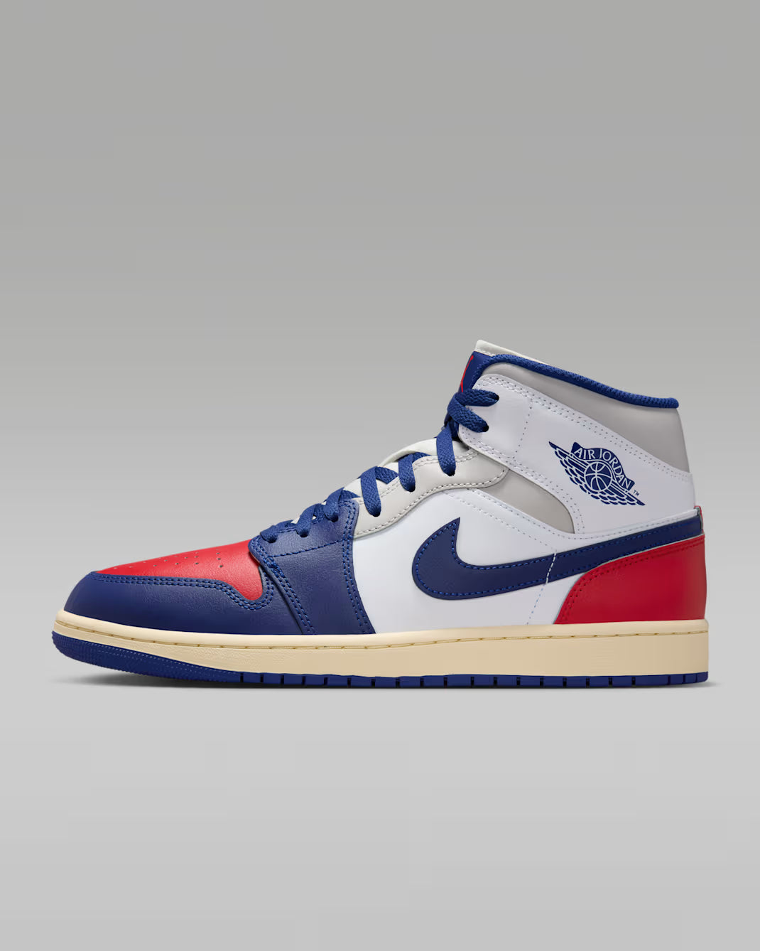 Air Jordan 1 Mid Rojo Blanco Azul