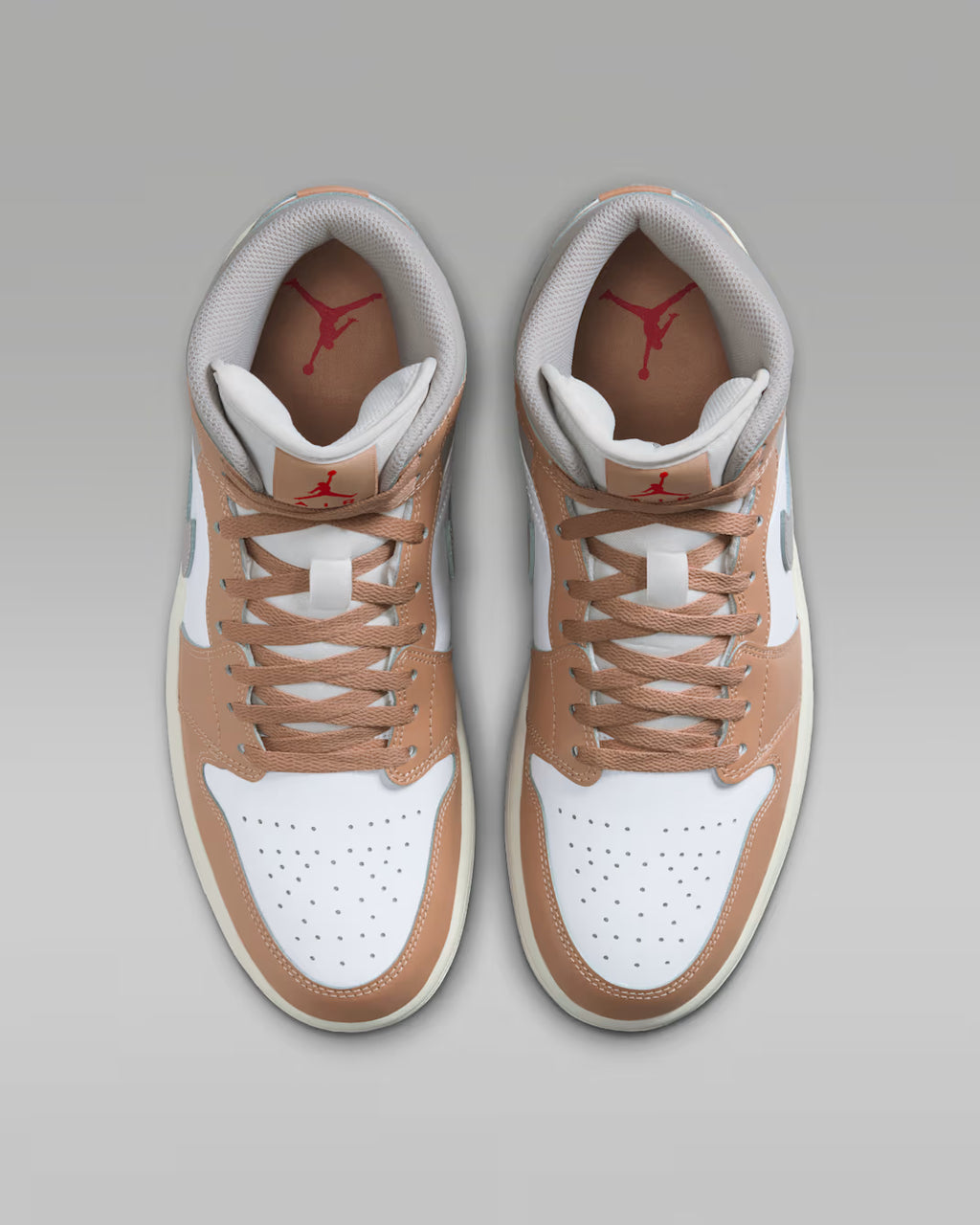 Air Jordan 1 Mid Blanco Beige Gris