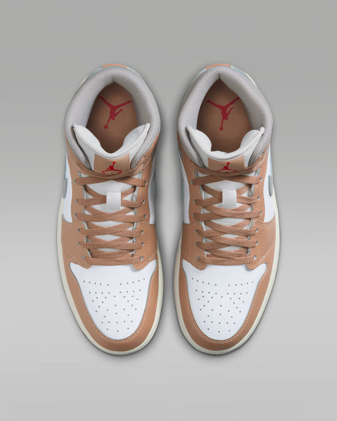 Air Jordan 1 Mid Blanco Beige Gris