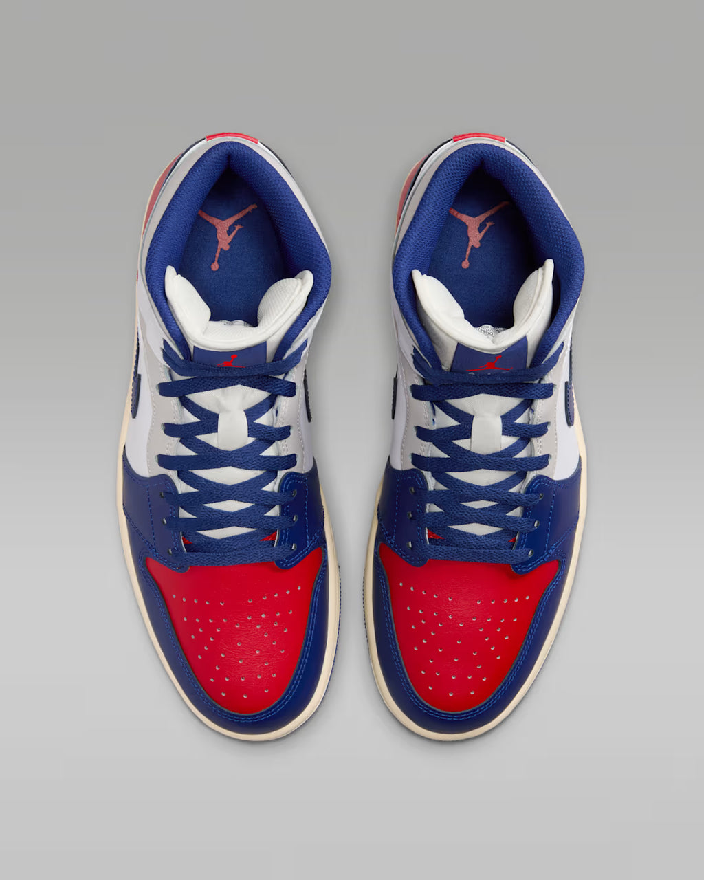 Air Jordan 1 Mid Rojo Blanco Azul
