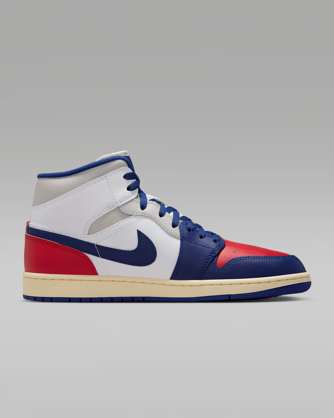 Air Jordan 1 Mid Rojo Blanco Azul