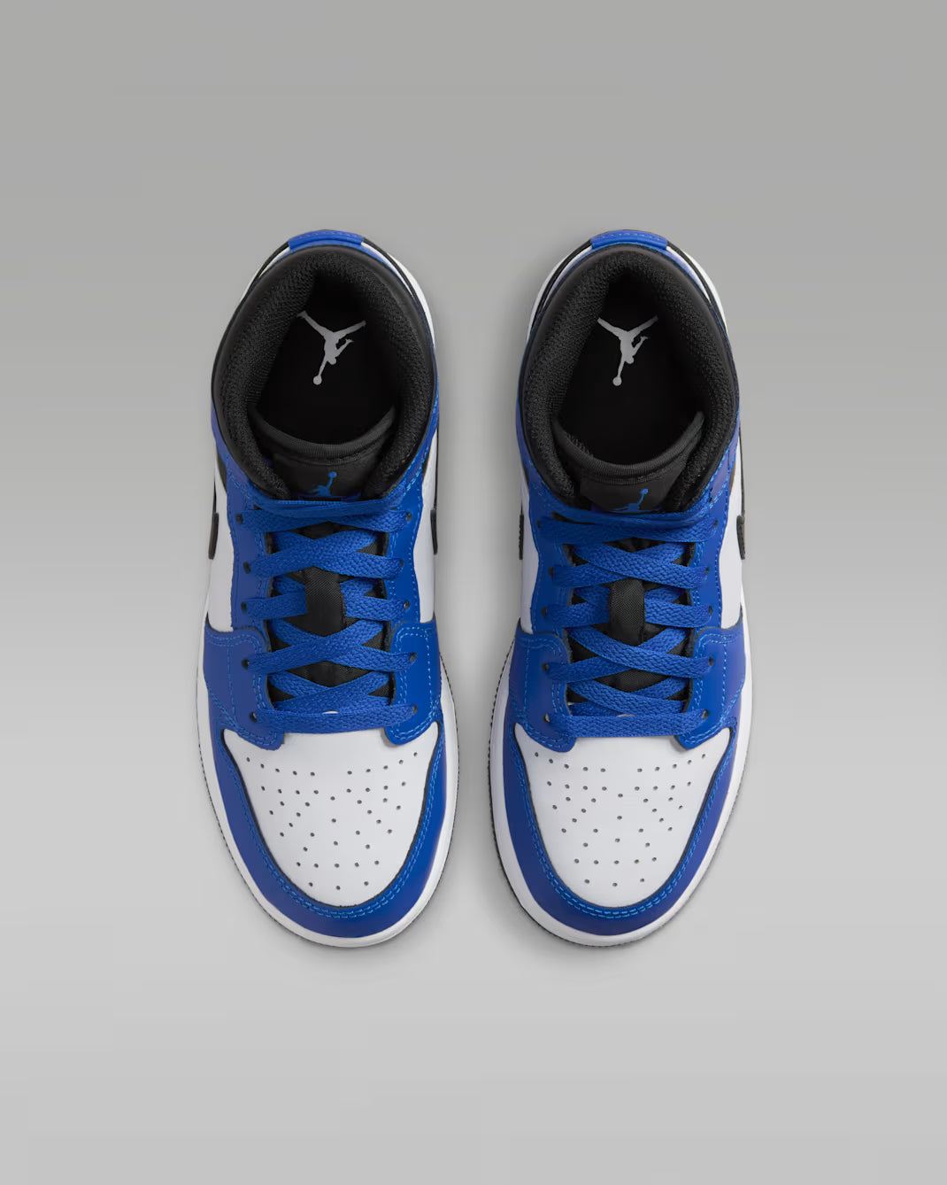 Air Jordan 1 Mid Blanco Azul