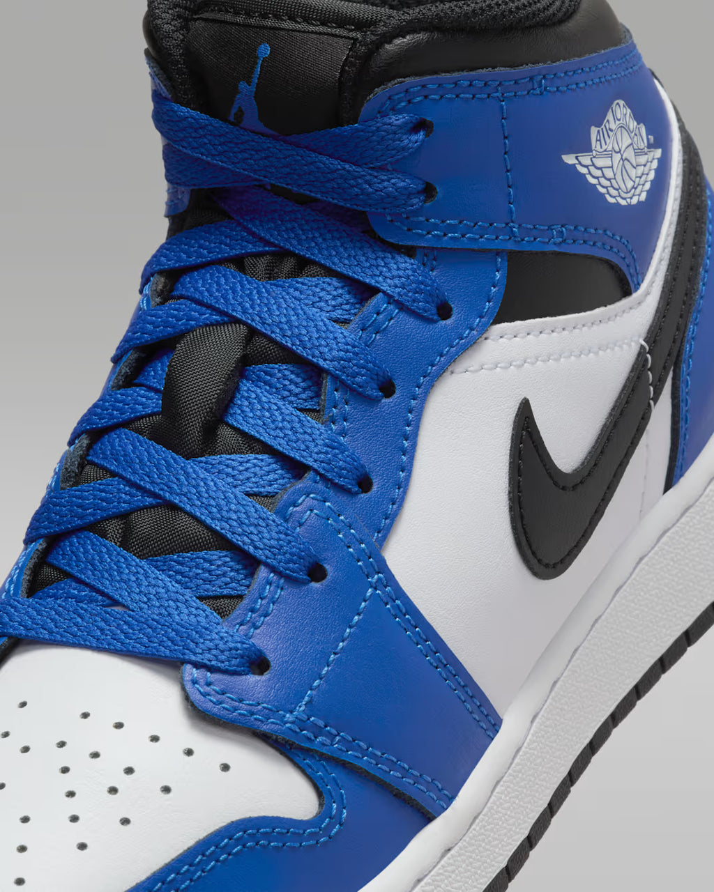 Air Jordan 1 Mid Blanco Azul