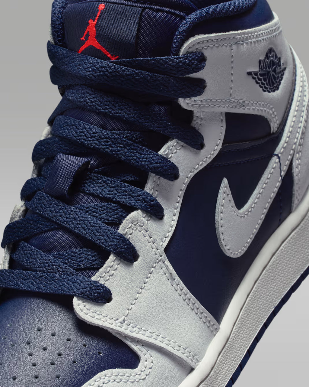 Air Jordan 1 Mid Gris Azul