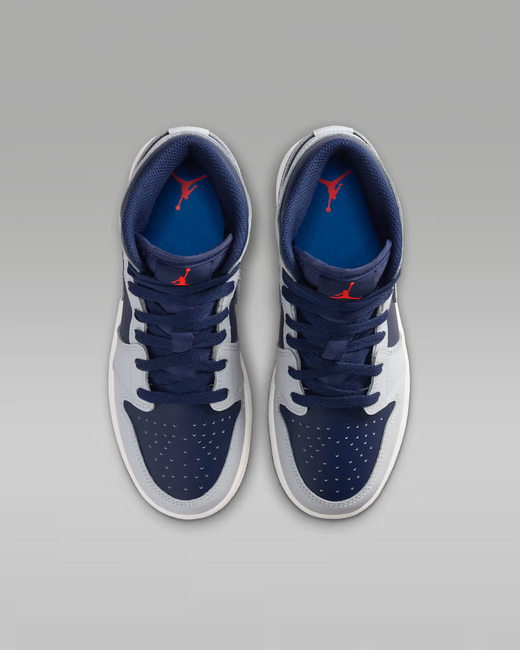 Air Jordan 1 Mid Gris Azul