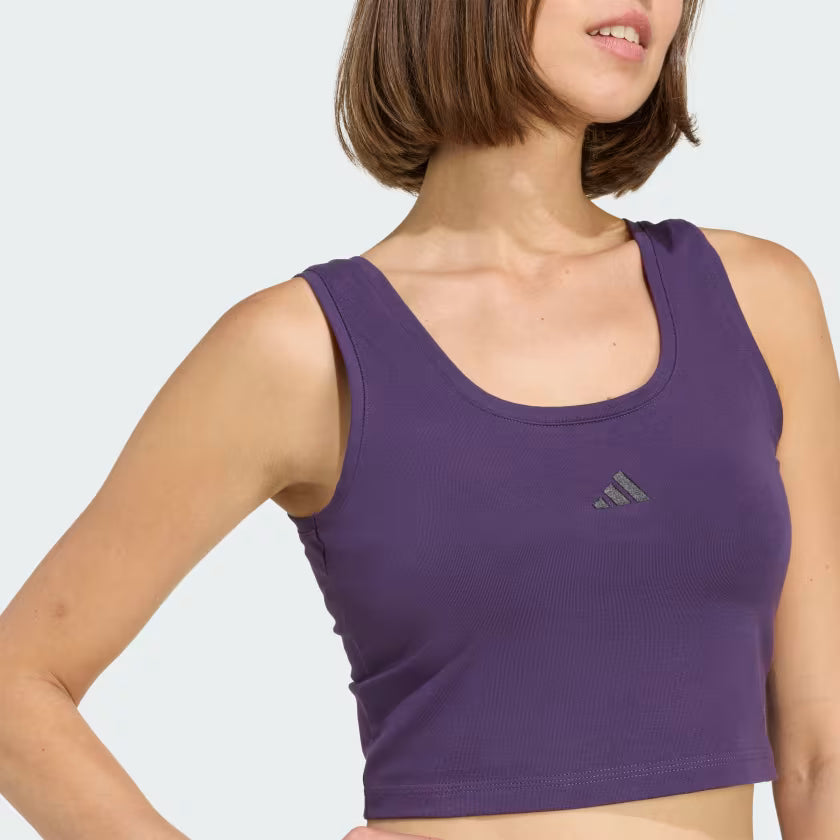 Camiseta de tirantes Essentials Small Logo Cotton Lifestyle Aurora Plum/Black