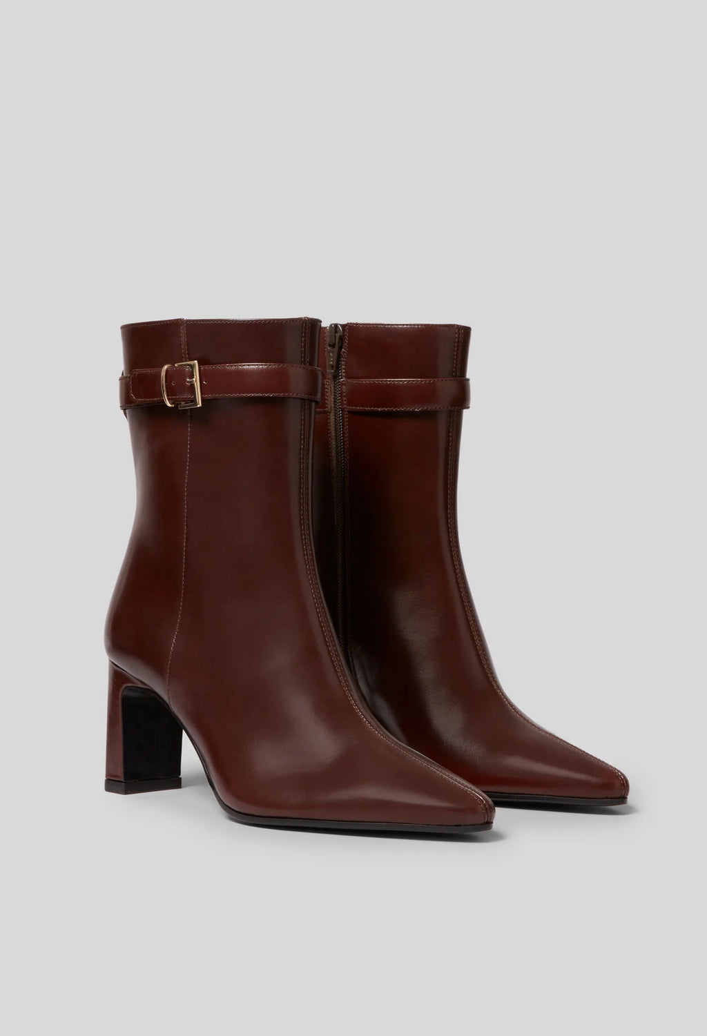 Botín de Piel Claudie Pierlot — Chocolate