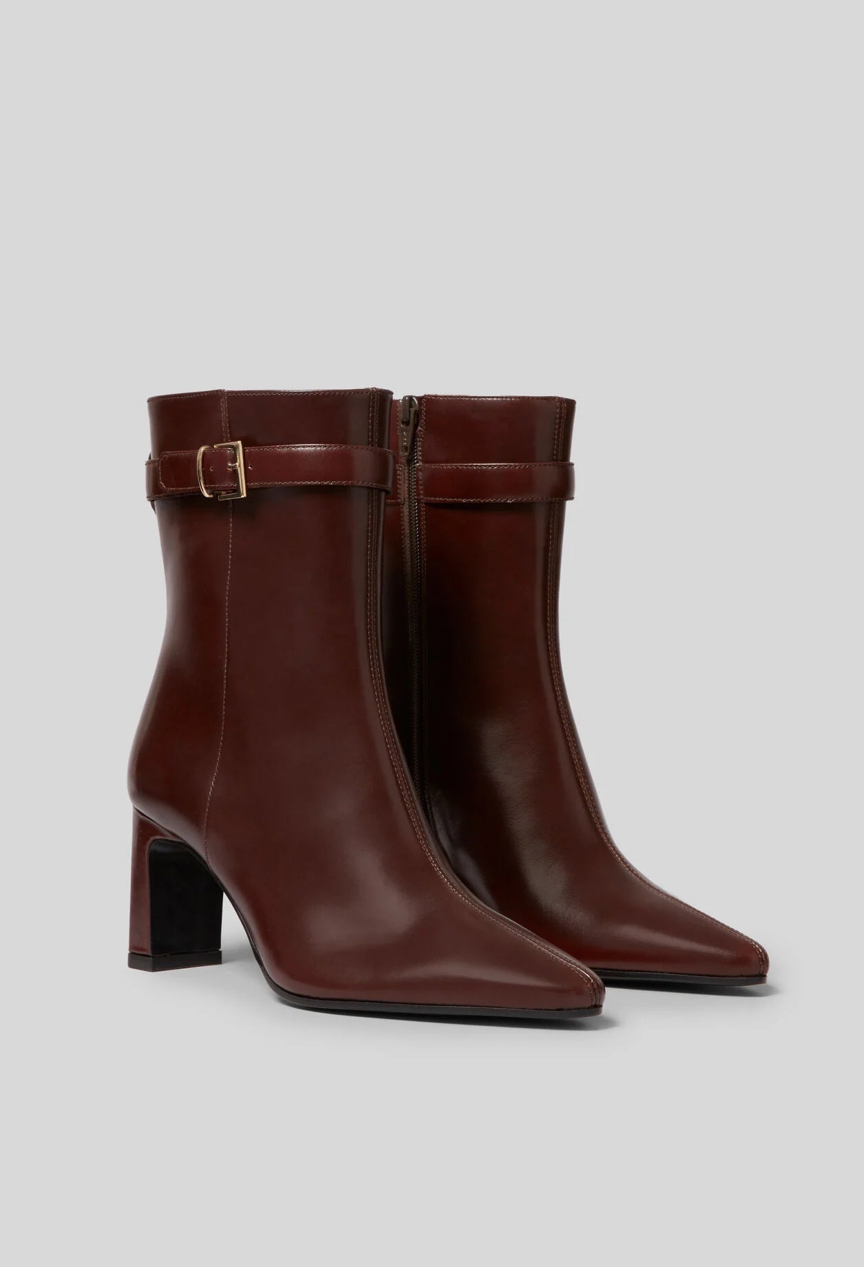 Botín de Piel Claudie Pierlot — Chocolate