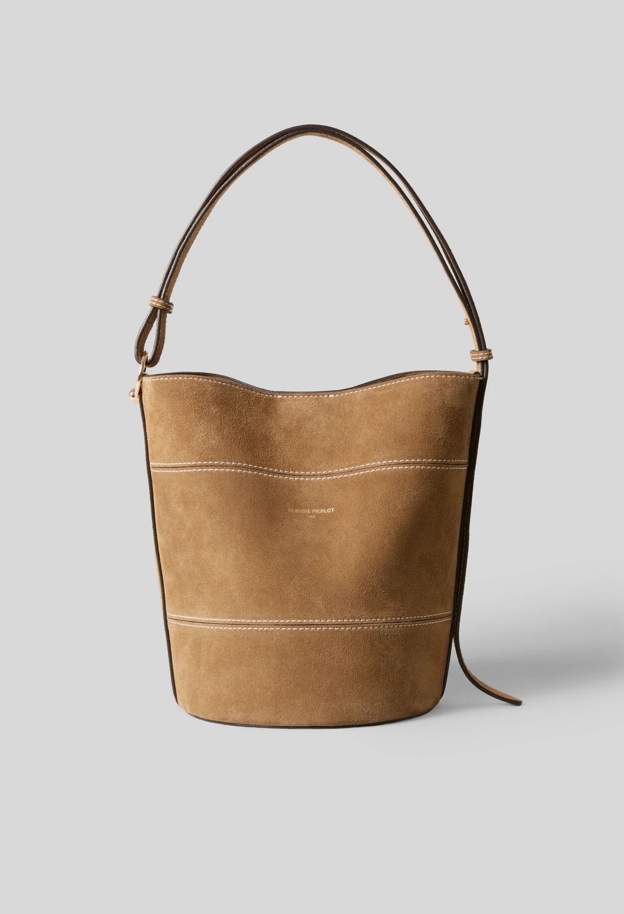 Bolso Bombonera Claudie Pierlot Solveig — Cuero Arena