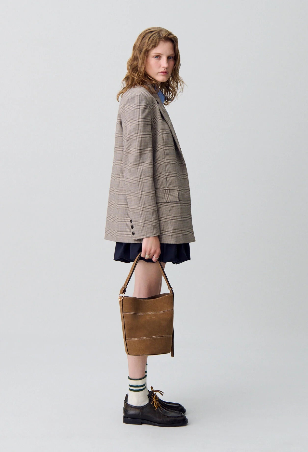 Bolso Bombonera Claudie Pierlot Solveig — Cuero Arena