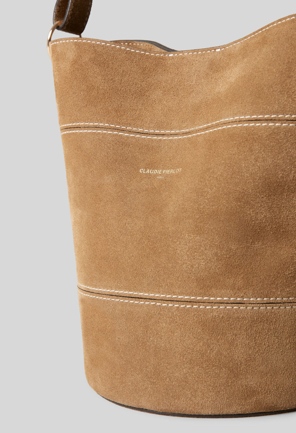 Bolso Bombonera Claudie Pierlot Solveig — Cuero Arena