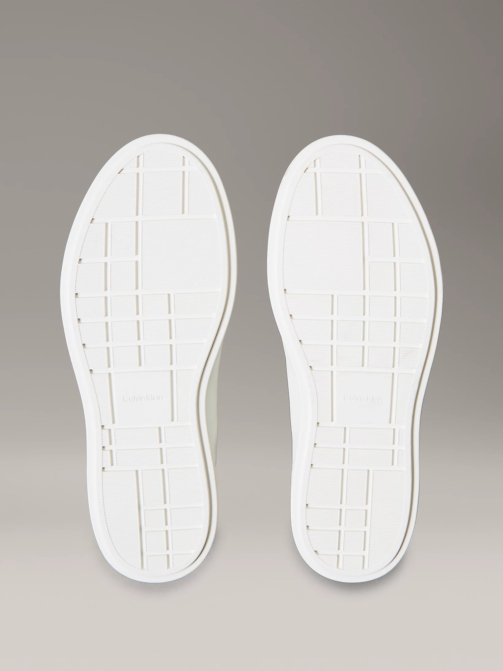 Zapatillas Calvin Klein Piel Logo Distintivo Lily White/Tuscany