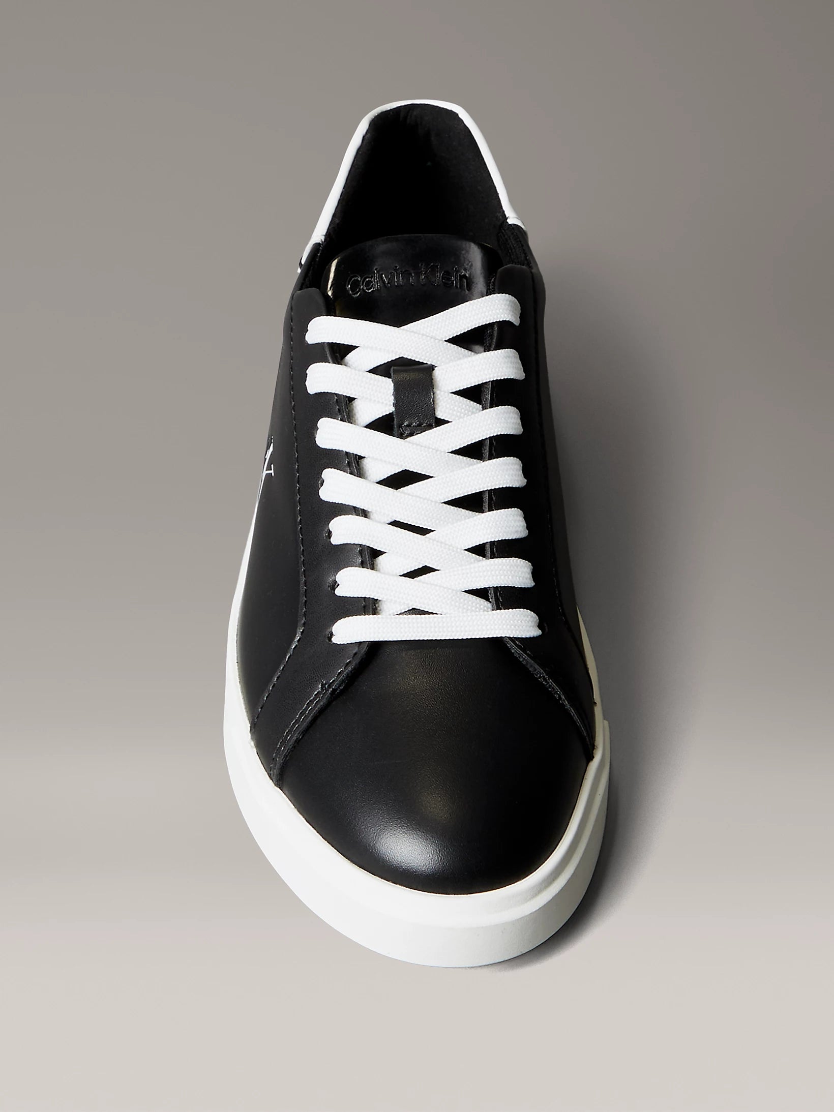 Zapatillas Calvin Klein Piel Logo Distintivo Black