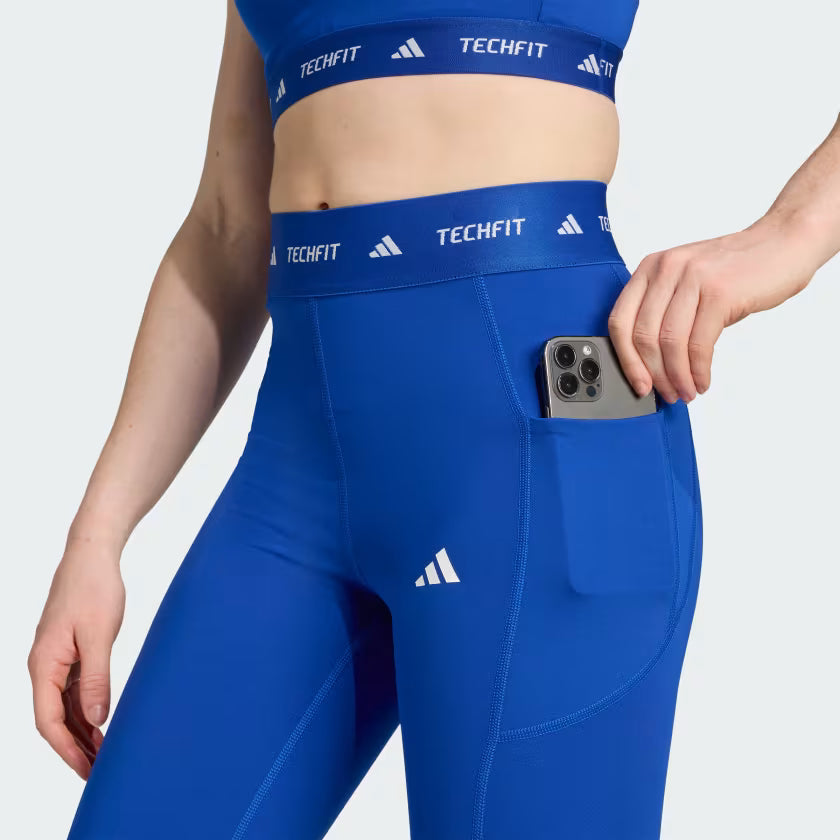 Mallas largas Techfit Stash Pocket Royal Blue