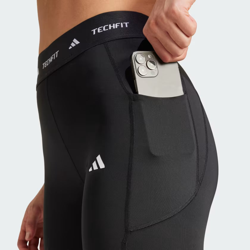 Mallas largas Techfit Stash Pocket Negras