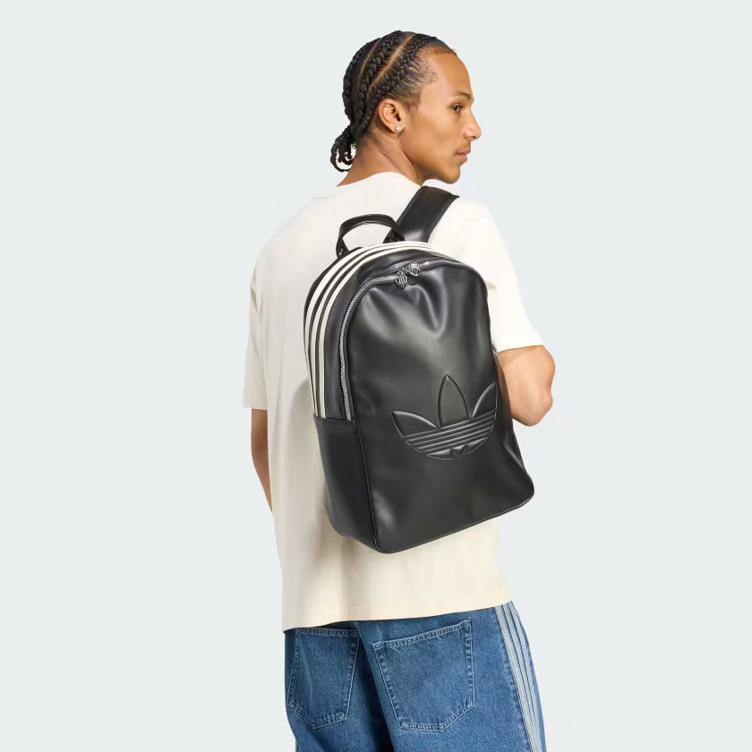 Mochila  Adidas Originals Polyurethane Outline Trefoil Black
