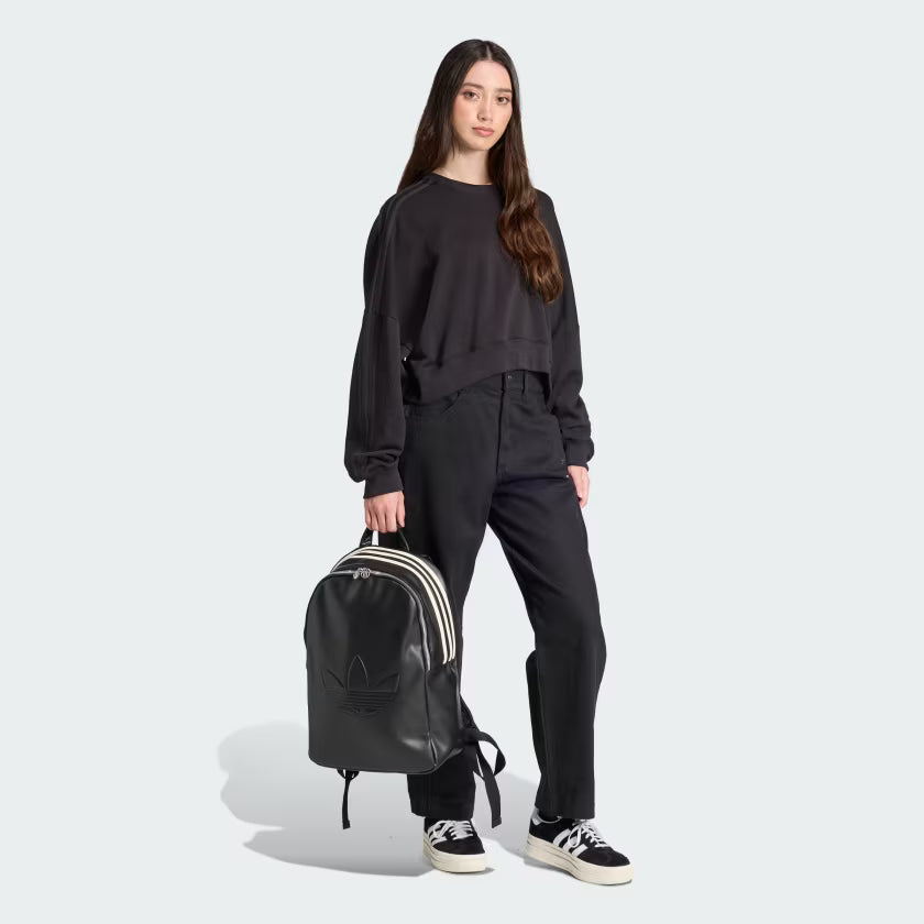 Mochila  Adidas Originals Polyurethane Outline Trefoil Black