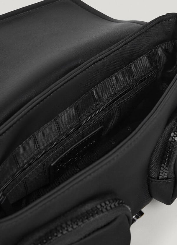 Pepe Jeans Bandolera con Solapa - Negro