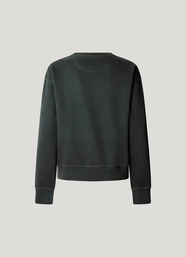 Pepe Jeans Sudadera Cuello Redondo con Logo - Coal Grey