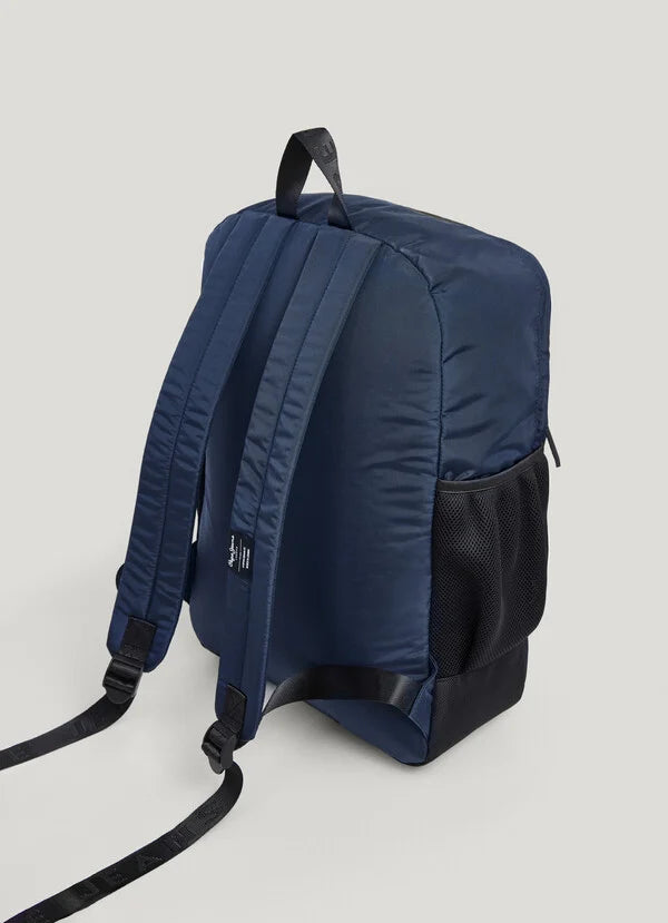 Pepe Jeans Mochila Portátil con Logo - Azul Navy