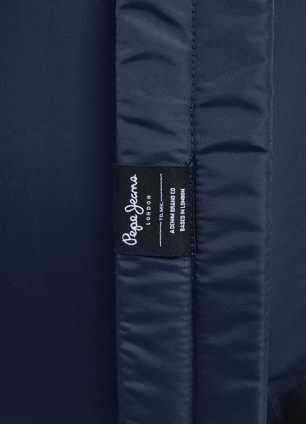 Pepe Jeans Mochila Portátil con Logo - Azul Navy
