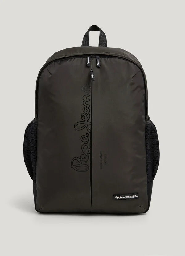 Pepe Jeans Mochila Portátil con Logo - Dark Grey
