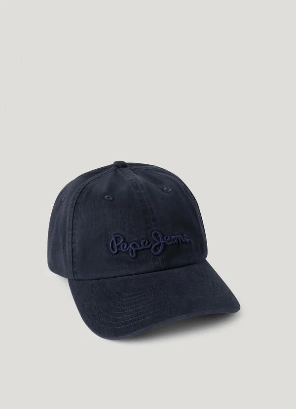 Pepe Jeans Gorra Sarga con Logo Bordado - Azul