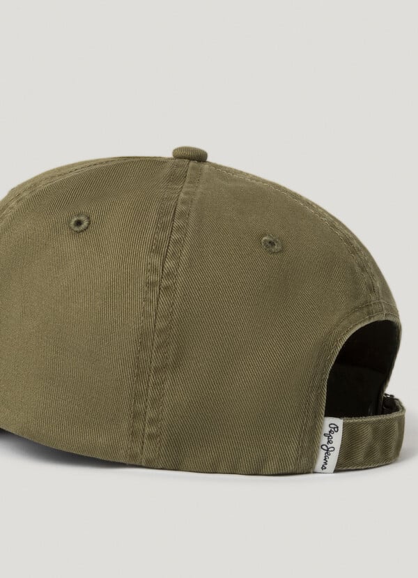 Pepe Jeans Gorra Sarga con Logo Bordado - Military Green