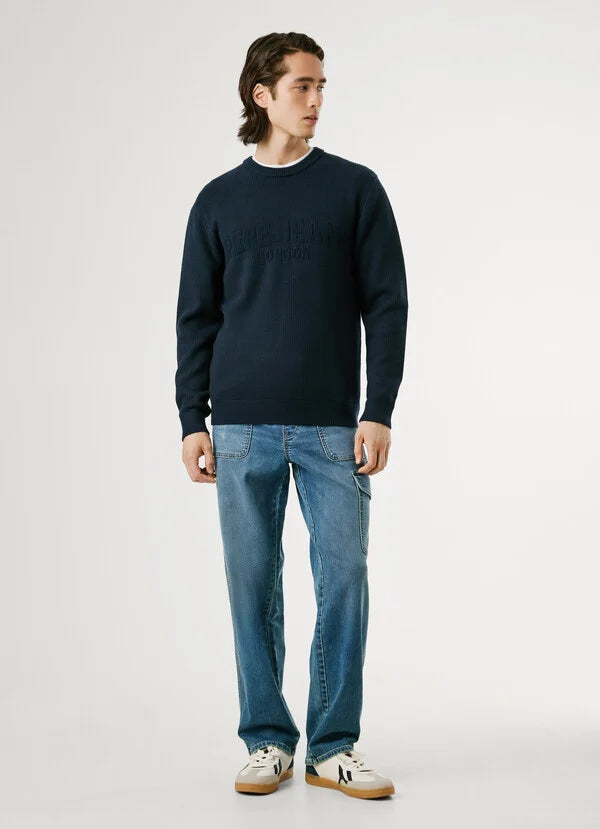 Pepe Jeans Jersey Cuello Redondo Fit Regular - Azul Marino