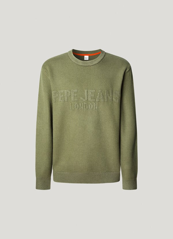 Pepe Jeans Jersey Cuello Redondo Fit Regular - Military Green