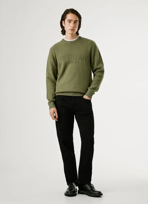 Pepe Jeans Jersey Cuello Redondo Fit Regular - Military Green