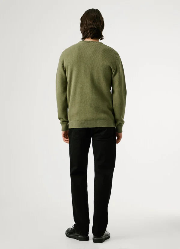 Pepe Jeans Jersey Cuello Redondo Fit Regular - Military Green