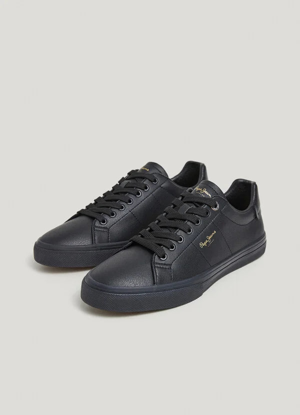Pepe Jeans Zapatillas Clásicas Efecto Piel - Negras