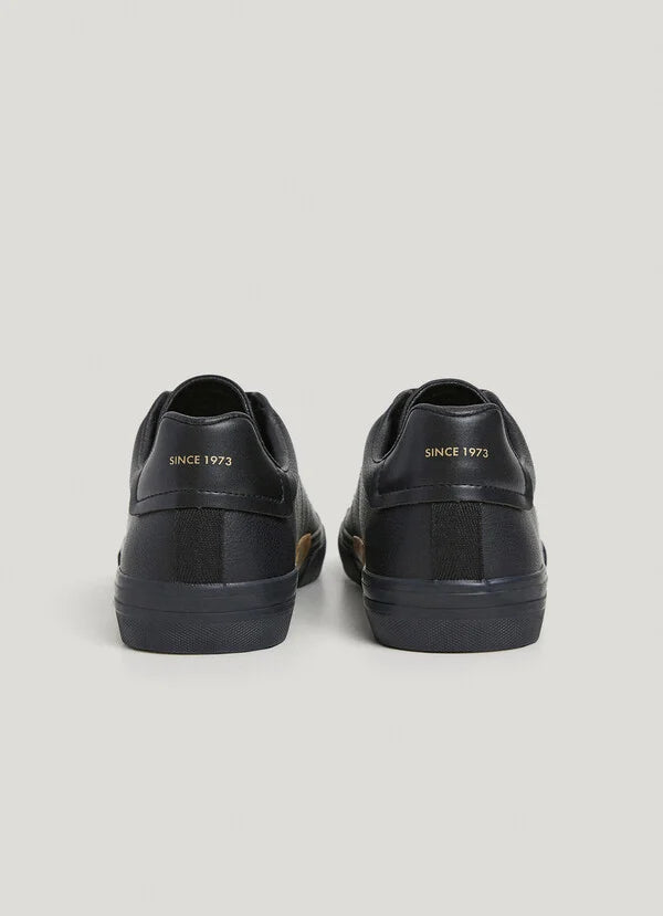 Pepe Jeans Zapatillas Clásicas Efecto Piel - Negras