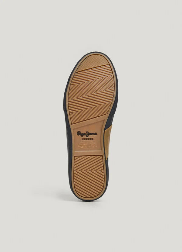 Pepe Jeans Zapatillas Clásicas Efecto Piel - Negras