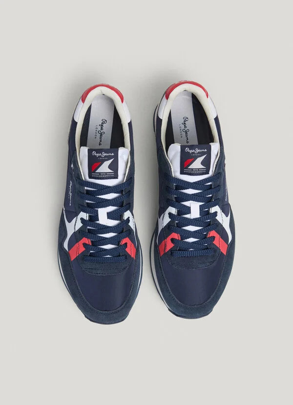 Pepe Jeans Zapatillas Running Retro - Brit Azul