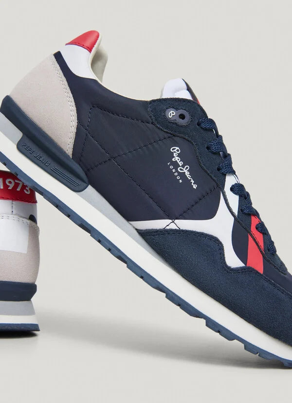 Pepe Jeans Zapatillas Running Retro - Brit Azul